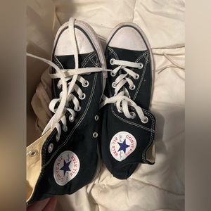 Black high top converse